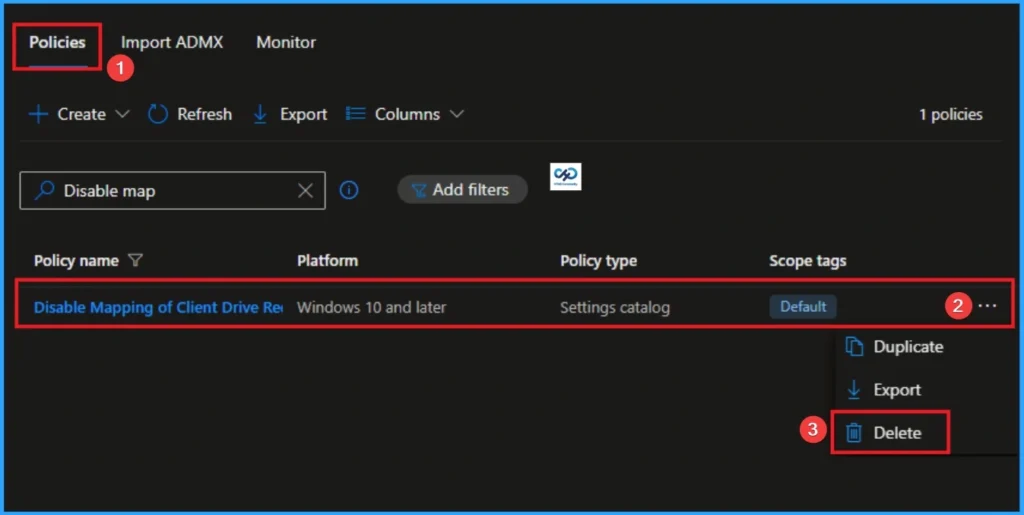Disable Client Drive Redirect Mapping in Remote Desktop Services Session using Intune - Fig.13