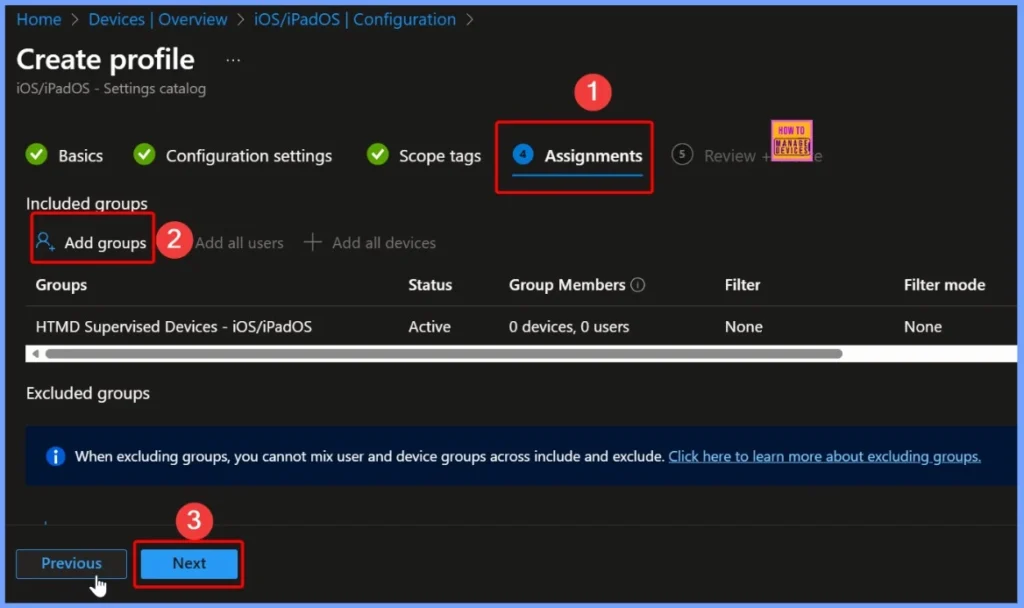 Enable Lock Screen Control Center on iOS using Intune Device Restrictions Policy - Fig.8