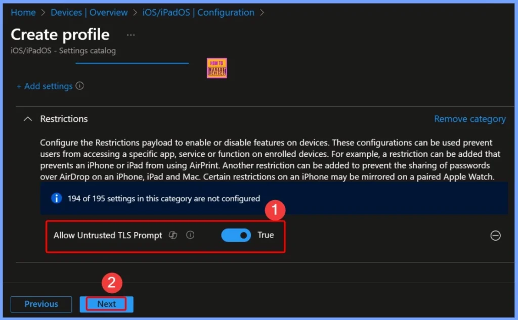Enforce Zero-Trust TLS Certificate Enforcement Policies for iOS in Intune 6 Enforce Zero-Trust TLS Certificate Enforcement Policies for iOS in Intune - Fig.6