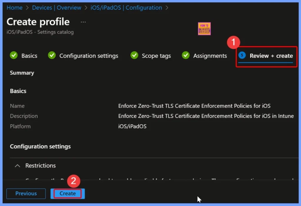 Enforce Zero-Trust TLS Certificate Enforcement Policies for iOS in Intune 9 Enforce Zero-Trust TLS Certificate Enforcement Policies for iOS in Intune - Fig.9