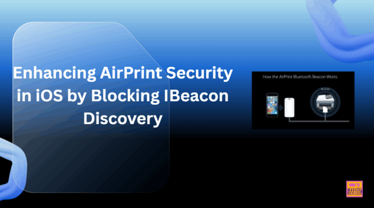 Enhancing AirPrint Security in iOS by Blocking IBeacon Discovery