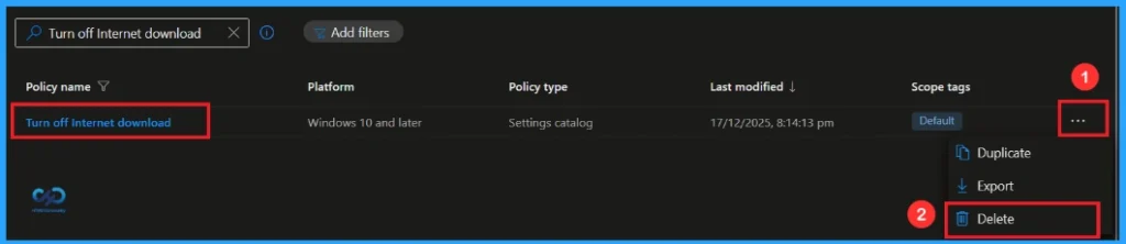 Enhancing Windows Security by Controlling Web Publishing Providers using Intune 12 Enhancing Windows Security by Controlling Web Publishing Providers using Intune -Fig.11