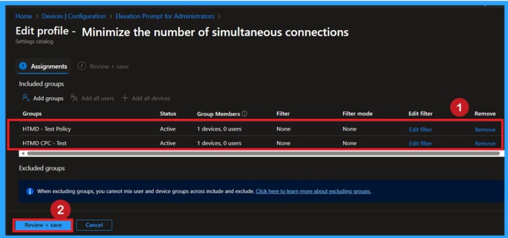 Improving Network Protection with the Minimize Simultaneous Connections Policy in Intune- Fig.12