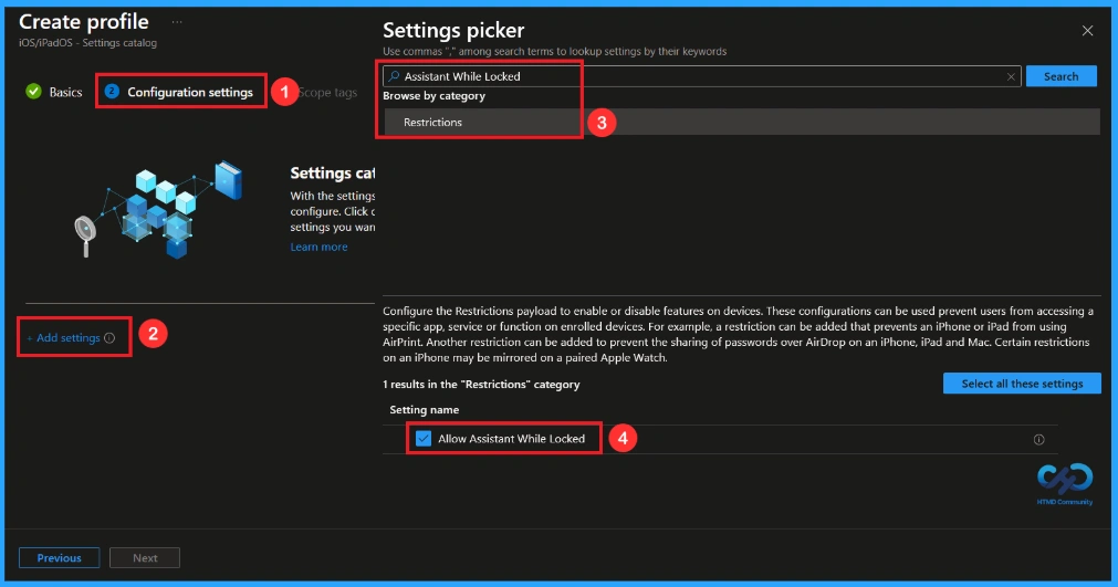 How to Disable Siri When the Device Is Locked on iOS using Intune - Fig.3