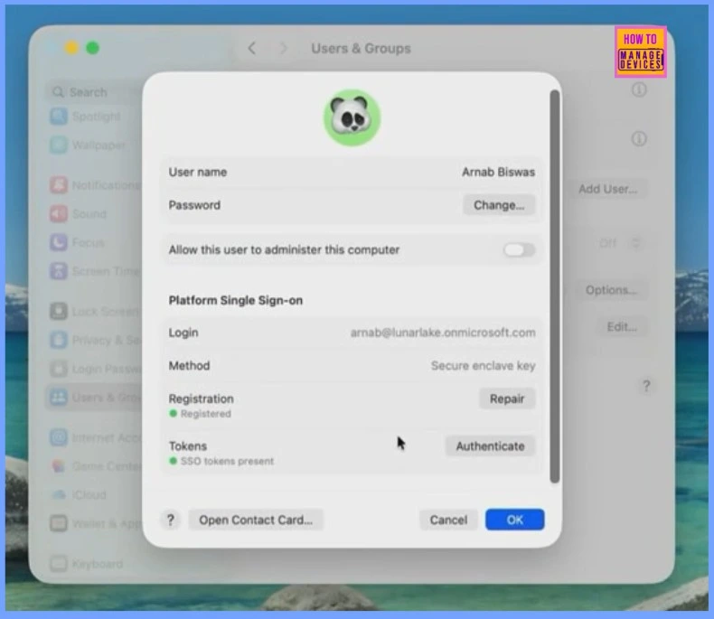 How to Enable Zero Trust macOS Management with Intune Platform SSO and Cloud Managed Admin Passwords - Fig.8