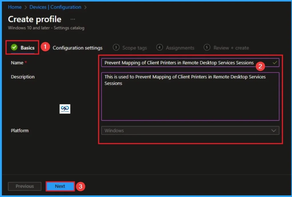 How to Prevent Mapping of Client Printers in Remote Desktop Services Sessions using Intune - Fig.3
