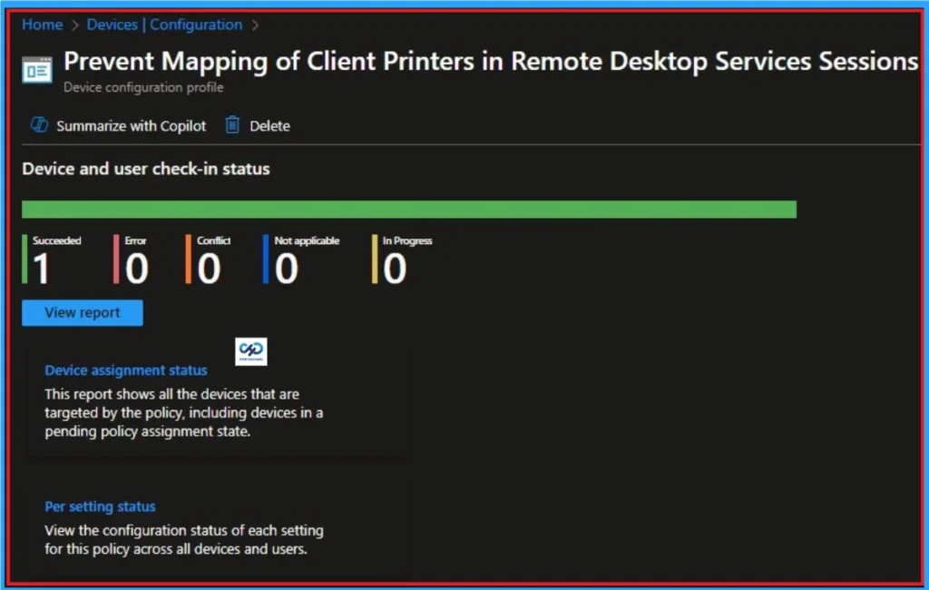 How to Prevent Mapping of Client Printers in Remote Desktop Services Sessions using Intune - Fig.10