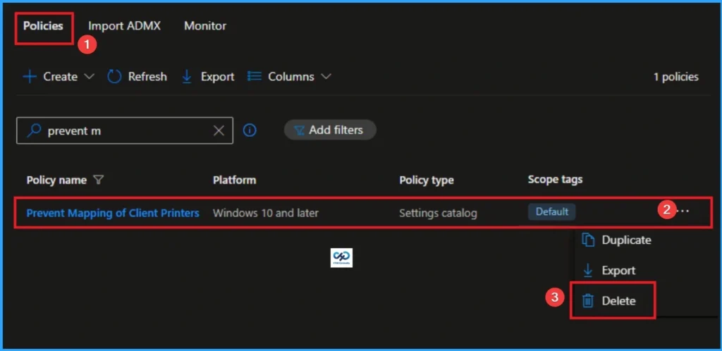 How to Prevent Mapping of Client Printers in Remote Desktop Services Sessions using Intune - Fig.13