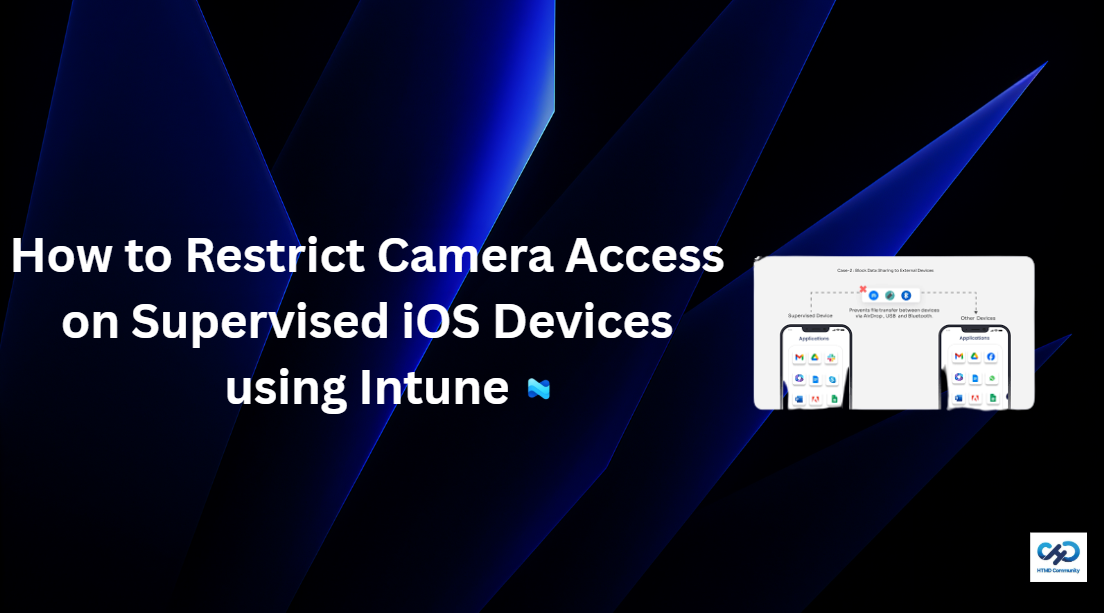How to Restrict Camera Access on Supervised iOS Devices using Intune