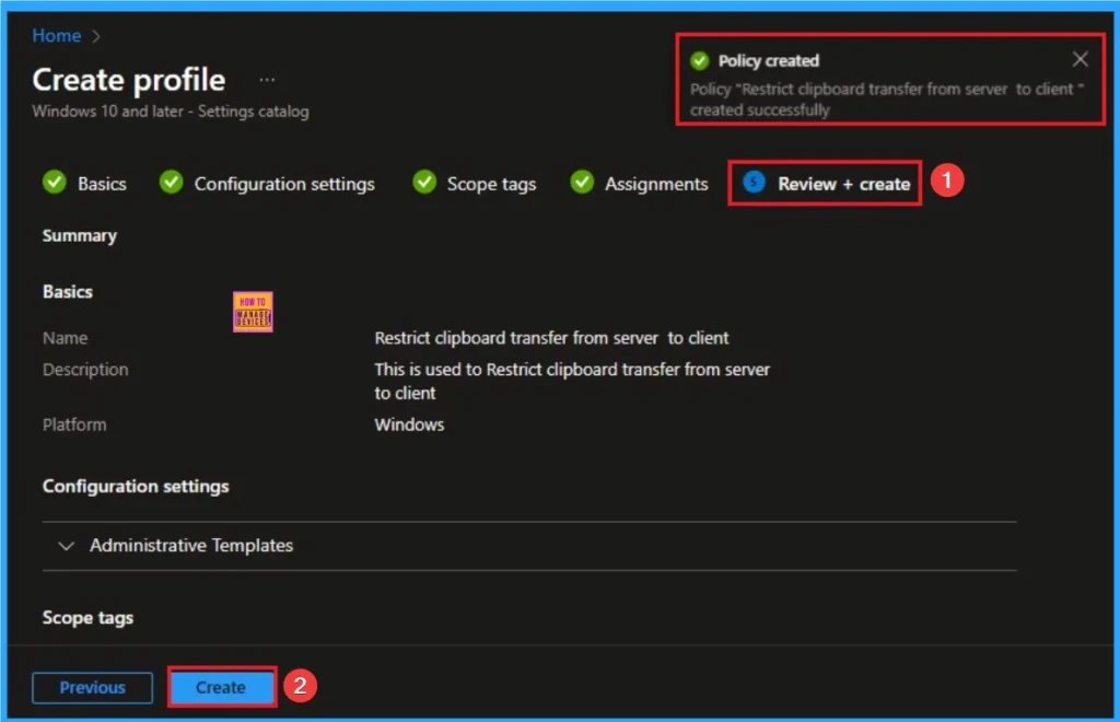 How to Restrict Clipboard Transfer from Client to Server on Remote Desktop Services using Intune 9 How to Restrict Clipboard Transfer from Client to Server on Remote Desktop Services using Intune - Fig.9