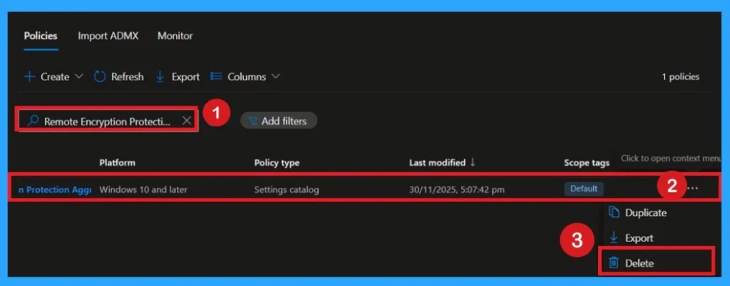 Improve Device Security and Reduce Malicious IP Access with Remote Encryption Protection Aggressiveness Policy using Intune 10 Improve Device Security and Reduce Malicious IP Access with Remote Encryption Protection Aggressiveness Policy using Intune -Fig.10