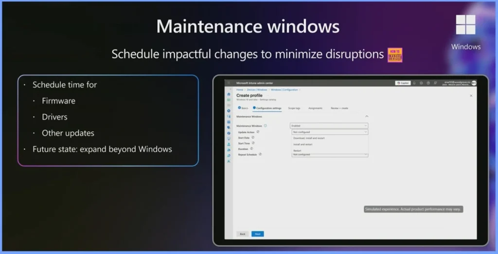 Enable Maintenance Window Settings to Prevent Update-Time Productivity Disruption - Fig.2