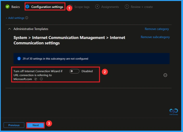 Managing ISP List Downloads in the Internet Connection Wizard using Intune 5 Managing ISP List Downloads in the Internet Connection Wizard using Intune - Fig.4