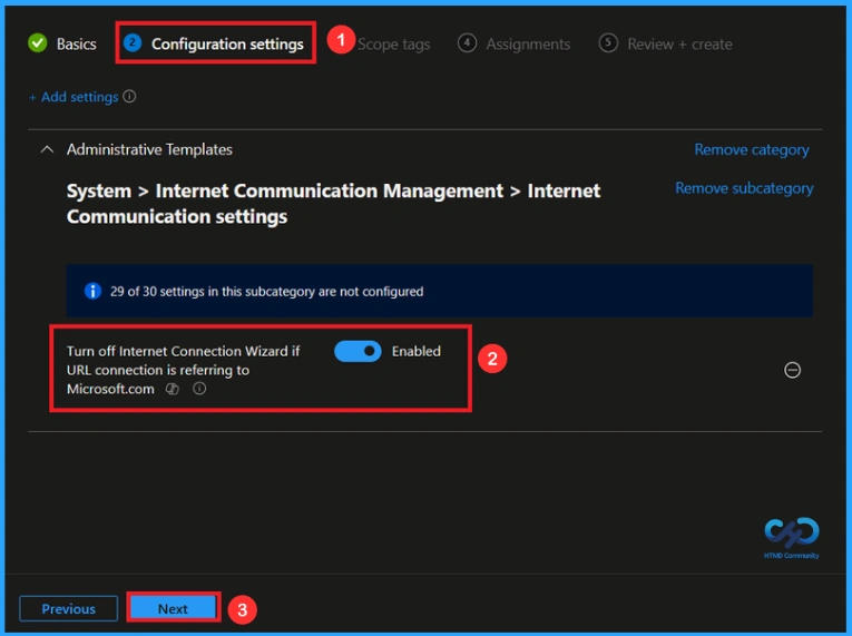 Managing ISP List Downloads in the Internet Connection Wizard using Intune 6 Managing ISP List Downloads in the Internet Connection Wizard using Intune - Fig.5