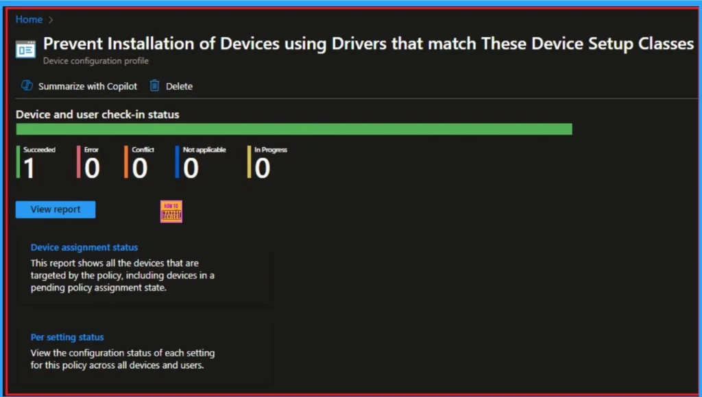 Prevent Installation of Devices using Drivers that Match these Device Setup Classes using Intune - Fig.10