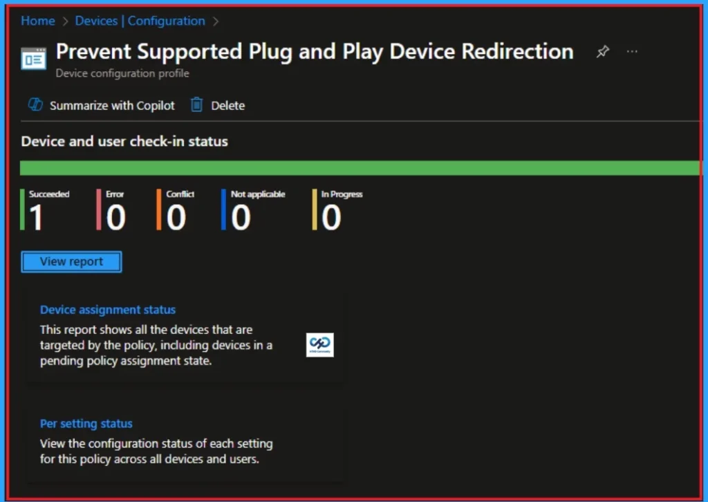 Prevent Supported Plug and Play Device Redirection in Remote Desktop Services Sessions using Intune 10 Prevent Supported Plug and Play Device Redirection in Remote Desktop Services Sessions using Intune - Fig.10