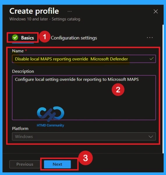 Maintaining Enterprise Control Over Defender MAPS Reporting using Intune Policy -Fig.2