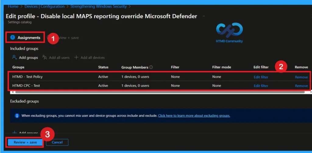 Maintaining Enterprise Control Over Defender MAPS Reporting using Intune Policy -Fig.11
