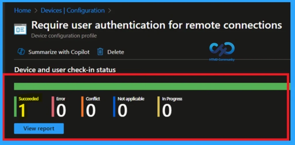 Protect Sensitive Data in Transit with Network Level Authentication using Intune Policy -Fig.9