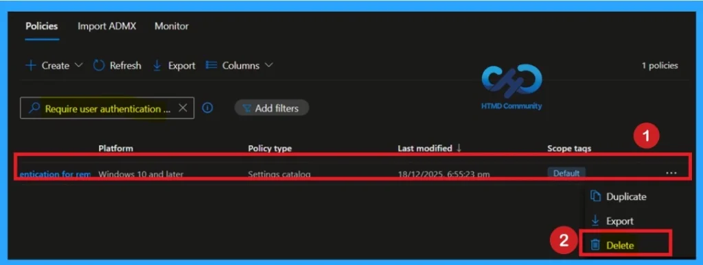 Protect Sensitive Data in Transit with Network Level Authentication using Intune Policy -Fig.12