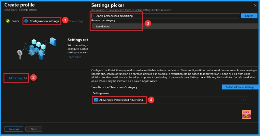 Protecting Apple Users from Personalized Ad Tracking Risks using Intune 3 Protecting Apple Users from Personalized Ad Tracking Risks using Intune - Fig.3