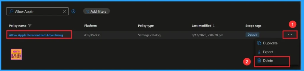 Protecting Apple Users from Personalized Ad Tracking Risks using Intune 11 Protecting Apple Users from Personalized Ad Tracking Risks using Intune - Fig.11