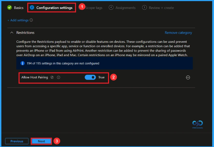 Restrict Host Pairing for Better iOS Device Security using Intune - Fig.4