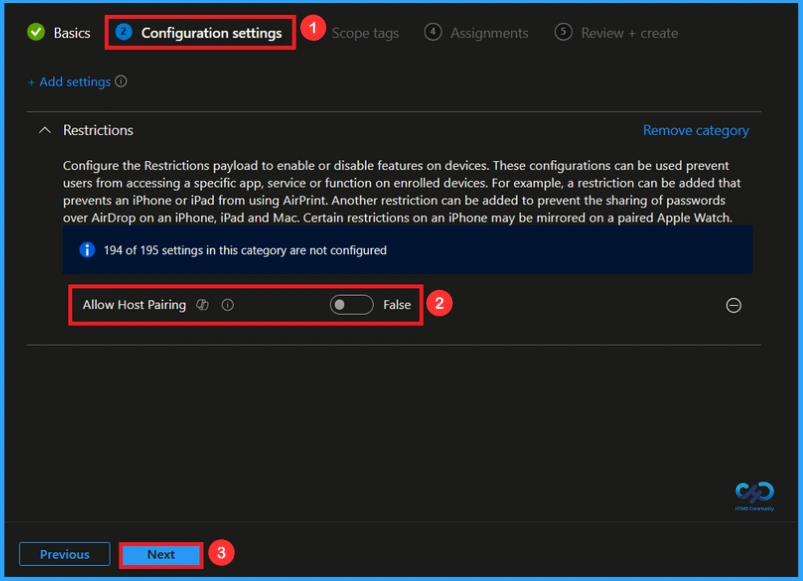 Restrict Host Pairing for Better iOS Device Security using Intune - Fig.5