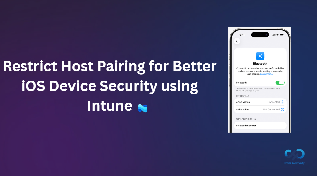 Restrict Host Pairing for Better iOS Device Security using Intune