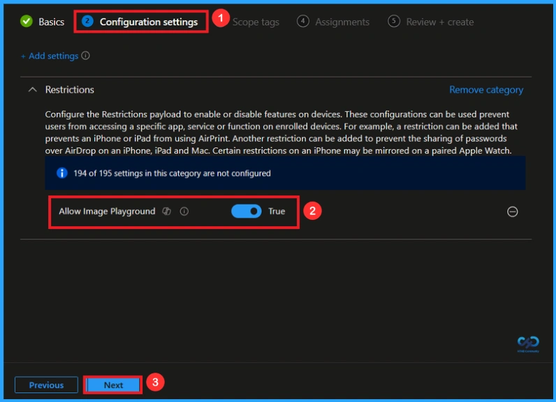 Restrict Image Generation on iOS Devices using Intune 5 Restrict Image Generation on iOS Devices using Intune - Fig.4