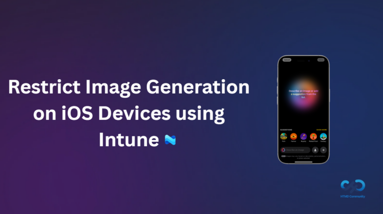 Restrict Image Generation on iOS Devices using Intune