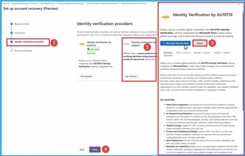 Seamless Account Recovery for Passwordless Users in Microsoft Entra Agent 4 Seamless Account Recovery for Passwordless Users in Microsoft Entra Agent - Fig.4 - Creds to MS