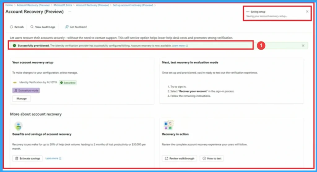 Seamless Account Recovery for Passwordless Users in Microsoft Entra Agent 6 Seamless Account Recovery for Passwordless Users in Microsoft Entra Agent - Fig.6 - Creds to MS