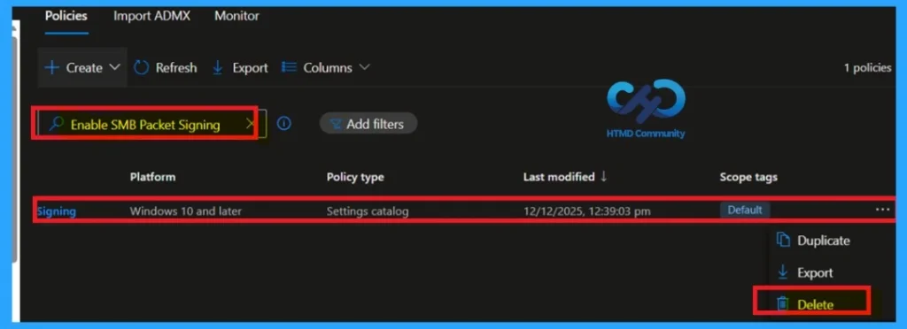 Securing SMB Communication with Intune Using Digitally Sign Communications Policy- Fig.11