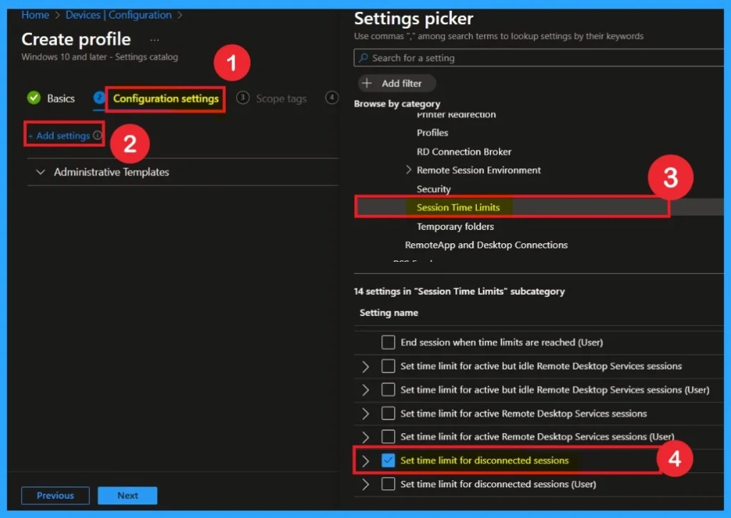 Managing Disconnected Remote Desktop Sessions for Security and Resource Optimization Using Intune Policy -Fig.3