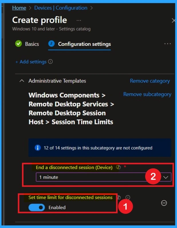 Managing Disconnected Remote Desktop Sessions for Security and Resource Optimization Using Intune Policy -Fig.4