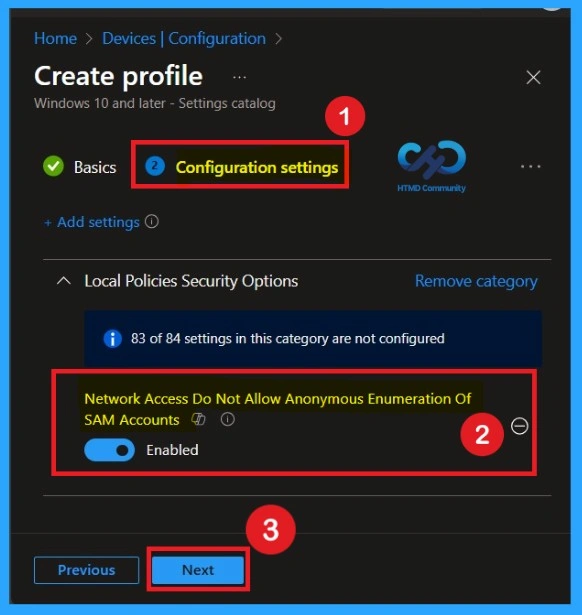 Strengthening Windows Security by Disabling Anonymous SAM Enumeration using Intune Policy -Fig.6