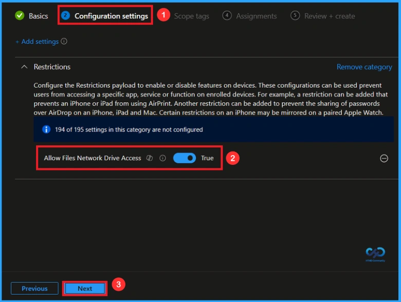 Block Network Drive Access in iOS Files App using Intune 5 Block Network Drive Access in iOS Files App using Intune - Fig.4