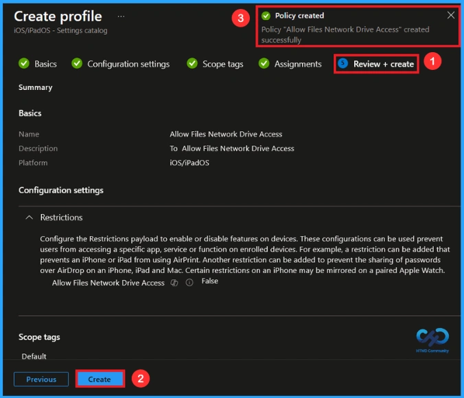 Block Network Drive Access in iOS Files App using Intune 9 Block Network Drive Access in iOS Files App using Intune - Fig.8