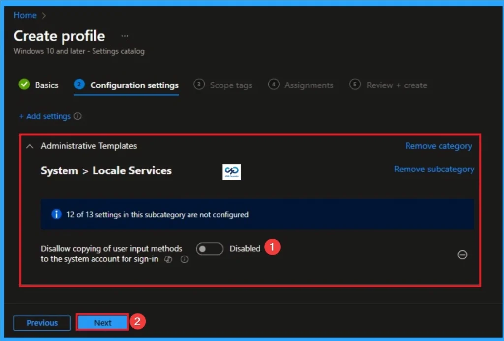 Control Sign-in Input Methods to Login Screen for Standardize the Windows Sign-In Experience using Intune - Fig.5