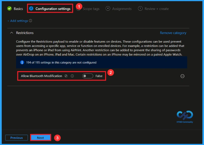 Controlling Bluetooth Access on Supervised iPhones and iPads using Intune 6 Controlling Bluetooth Access on Supervised iPhones and iPads using Intune - Fig.5