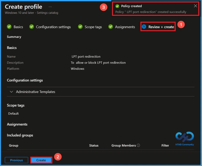 Controlling LPT Port Redirection in Remote Desktop using Intune 9 Controlling LPT Port Redirection in Remote Desktop using Intune - Fig.8