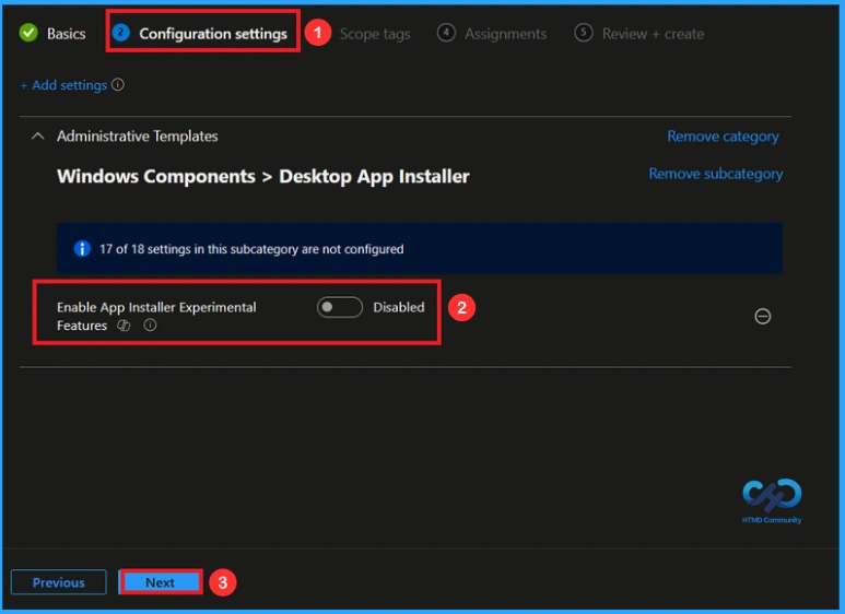 Controlling Windows Package Manager Experimental Features with Intune Policy - Fig.4