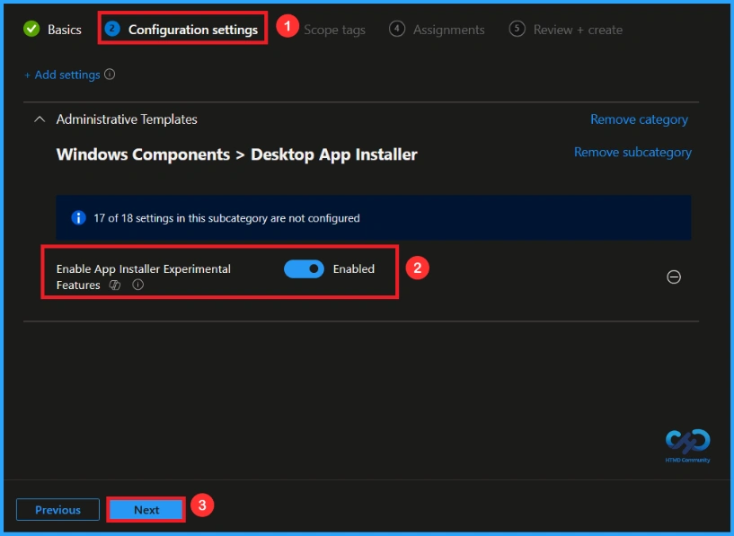 Controlling Windows Package Manager Experimental Features with Intune Policy - Fig.5
