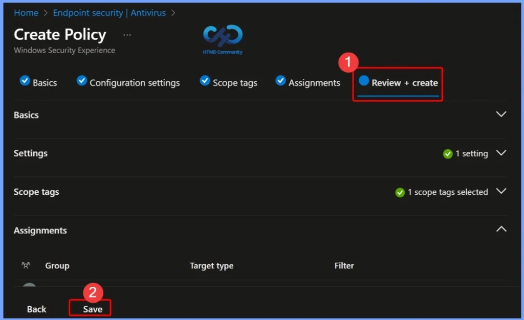 How to Control the Visibility of App and Browser Protection in Windows Defender using Intune Antivirus Policy 9 How to Control the Visibility of App and Browser Protection in Windows Defender using Intune Antivirus Policy - Fig.8
