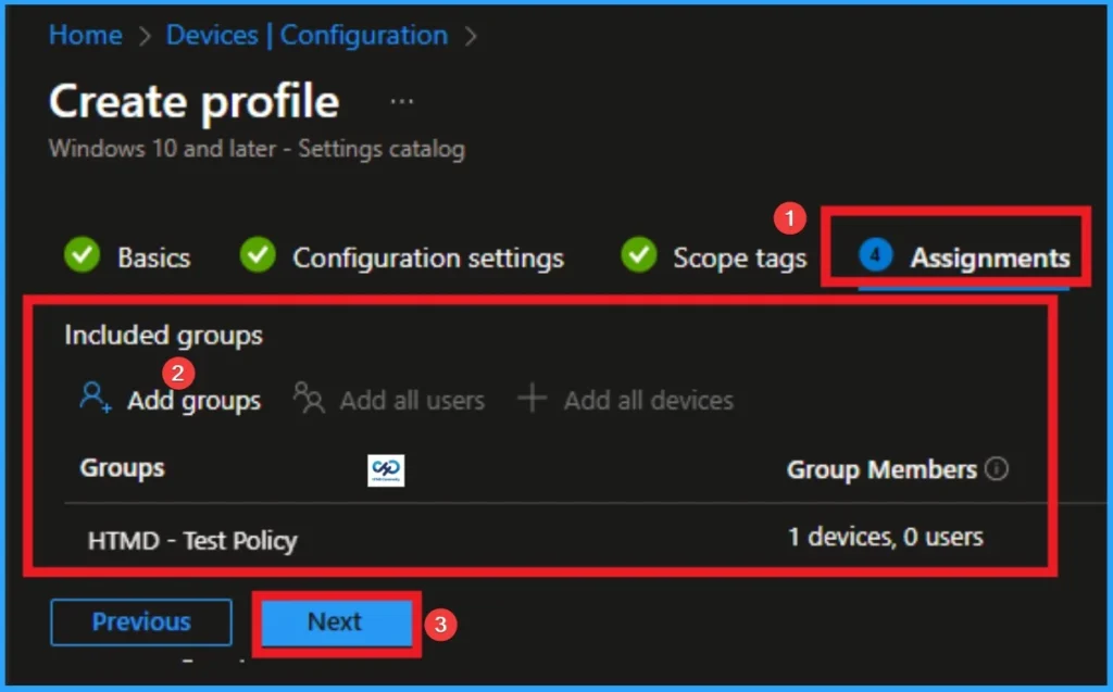 Disable Client Computer Printing Over both HTTP and HTTPS using Intune - Fig.8