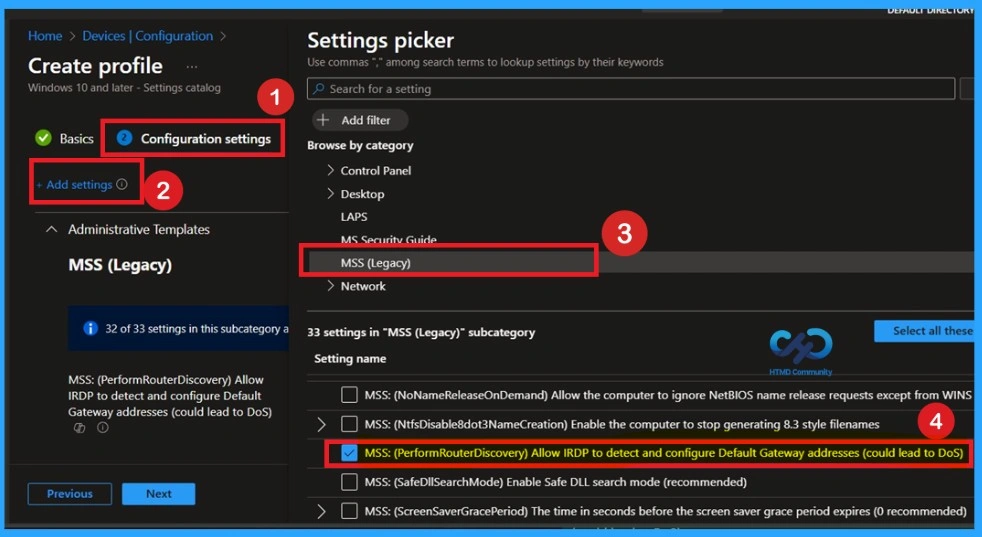 Disabling Internet Router Discovery for Better Network Safety using Intune Policy 4 Disabling Internet Router Discovery for Better Network Safety using Intune Policy-Fig.3
