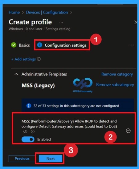 Disabling Internet Router Discovery for Better Network Safety using Intune Policy 6 Disabling Internet Router Discovery for Better Network Safety using Intune Policy-Fig.5