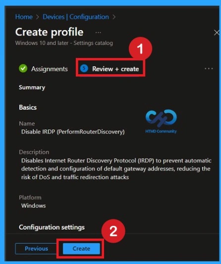 Disabling Internet Router Discovery for Better Network Safety using Intune Policy 9 Disabling Internet Router Discovery for Better Network Safety using Intune Policy-Fig.8