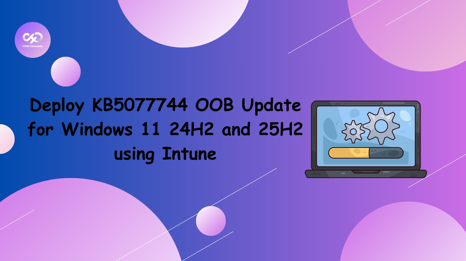 Easy Way to Deploy KB5077744 OOB Update for Windows 11 24H2 and 25H2 using Intune 1 Easy way to Deploy KB5077744 OOB Update for Windows 11 24H2 and 25H2 using Intune. Fig. 1